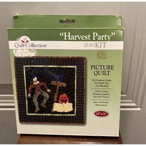 Harvest Party Halloween Scarecrow Jack O Lantern Wall Quilt Kit Quilt Collection